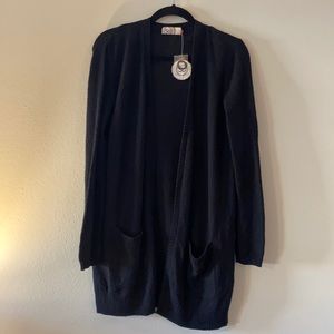 Black long sleeve cardigan